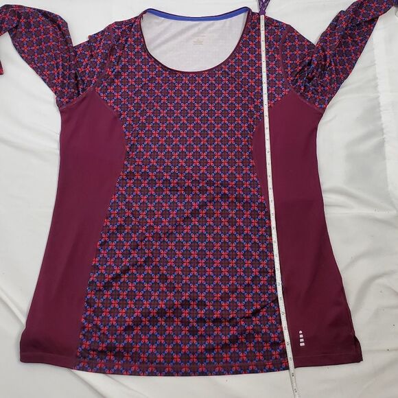 LANDS' END active top long sleeve purple performance tee L - Picture 9 of 10